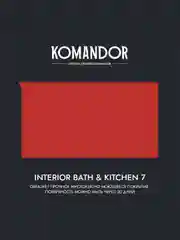 Краска интерьерная влагостойкая Komandor Interior Bath&Kitchen 7, матовая, белая, 9 л