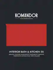 Краска интерьерная влагостойкая Komandor Interior Bath&Kitchen 20, полуматовая, 0,9 л