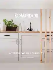 Краска интерьерная влагостойкая Komandor Interior Bath&Kitchen 20, полуматовая, 0,9 л