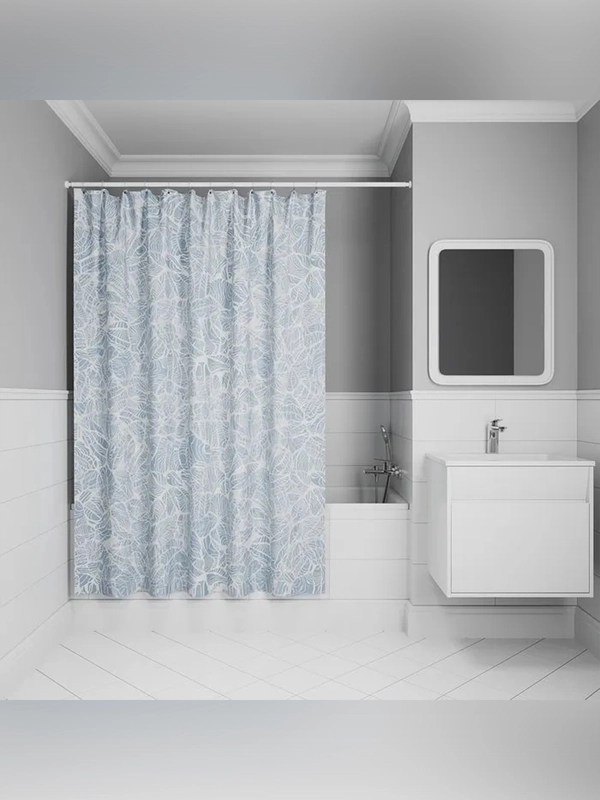 Штора для ванной IDDIS BX03P18i11, 200 x 180 см, полиэстер