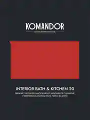 Краска интерьерная влагостойкая Komandor Interior Bath&Kitchen 20, база С, бесцветная, 9 л