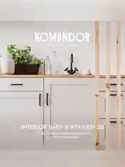 Краска интерьерная влагостойкая Komandor Interior Bath&Kitchen 20, база С, бесцветная, 9 л
