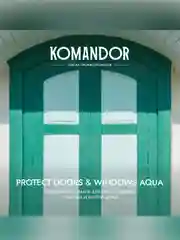 Эмаль для окон и дверей Komandor Protect Doors&Widows Aqua, полуматовая, база C,  0,9 л