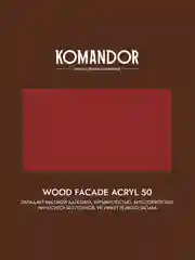Краска для деревянных фасадов Komandor Wood Facade Acryl 50, база C, бесцветная, 2,7 л