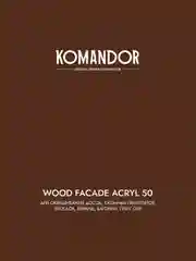 Краска для деревянных фасадов Komandor Wood Facade Acryl 50, база C, бесцветная, 2,7 л