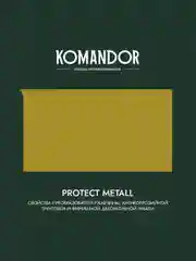 Грунт-эмаль по ржавчине 3 в 1 Komandor Protect Metall, глянцевая, база А, белая, 4,5 л
