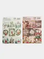 Разноцветный наклейки новогодние набор 3 шт/ 2шт стикеры новогодние