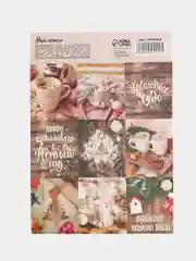 Разноцветный наклейки новогодние набор 3 шт/ 2шт стикеры новогодние