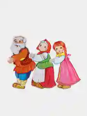 Набор вырубных мини-плакатов со скотчем Герои сказки Репка