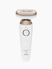 Эпилятор женский Braun Silk-epil 9 Flex SES 9-011, белый, подвижная головка