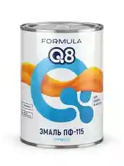 Эмаль ПФ-115 алкидная Formula Q8, глянцевая, 0,9 кг, красная