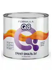 Грунт-эмаль по ржавчине Formula Q8 3 в 1, матовая, 1,9 кг, голубая