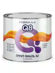 Грунт-эмаль по ржавчине Formula Q8 3 в 1, матовая, 1,9 кг, красно-коричневая