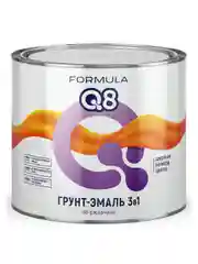 Грунт-эмаль по ржавчине Formula Q8 3 в 1, матовая, 1,9 кг, коричневая