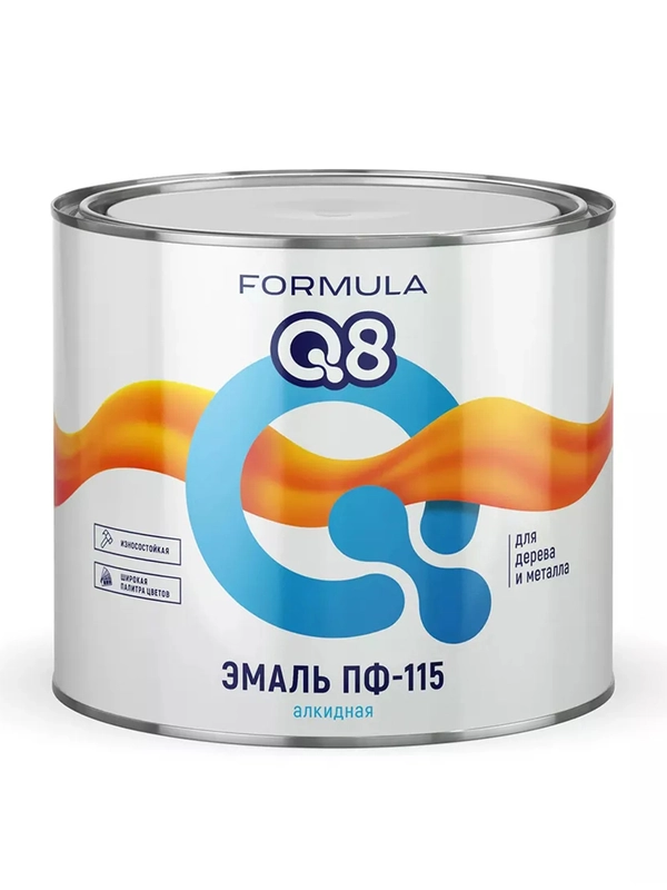 Эмаль ПФ-115 алкидная Formula Q8, глянцевая, 1,9 кг, шоколадная