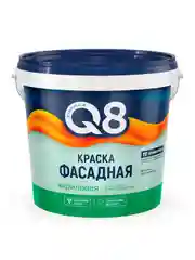 Краска фасадная водно-дисперсионная Formula Q8, матовая, белая, 1,4 кг