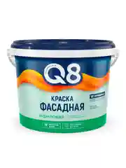 Краска фасадная водно-дисперсионная Formula Q8, матовая, белая, 2,7 кг