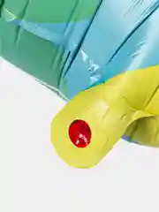 Голубой воздушный фольгированный шар мишка, самолет,машинка