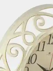 Часы настенные овал 31х26см, корпус белый с золотом "Классика" "Рубин" 3126-007