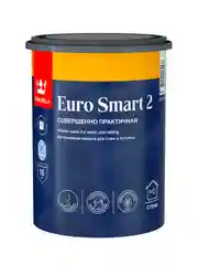 Краска моющаяся для стен и потолков Euro Smart-2 (Евро-2) TIKKURILA 0,9л белый (база А)