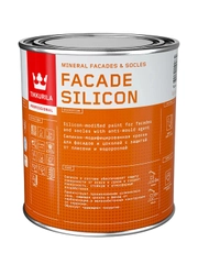 Краска для фасадов и цоколей Facade Silicon (Фасад Силикон) TIKKURILA 0,9л (база С)