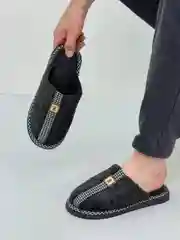 Черный тапочки мужские домашние, открытые, 3 расцветки, размеры 41-46