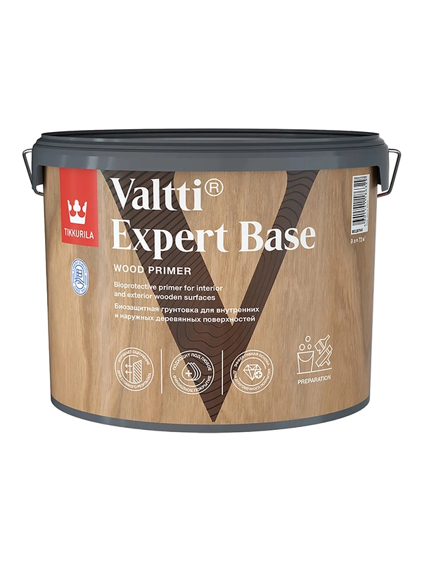 Грунт-антисептик Valtti Expert Base (Валтти Эксперт База) TIKKURILA 9л бесцветный