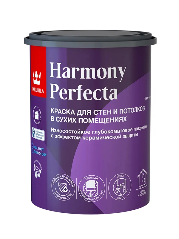 Краска интерьерная Perfecta (Перфекта) TIKKURILA 0,9л белый (база А)