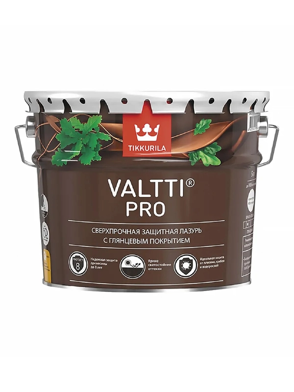Антисептик для дерева Valtti Pro (Валтти Про) TIKKURILA 9л бесцветный