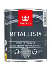 Краска для металла по ржавчине 3в1 молотковая Metallista TIKKURILA 0,9 л серебристая