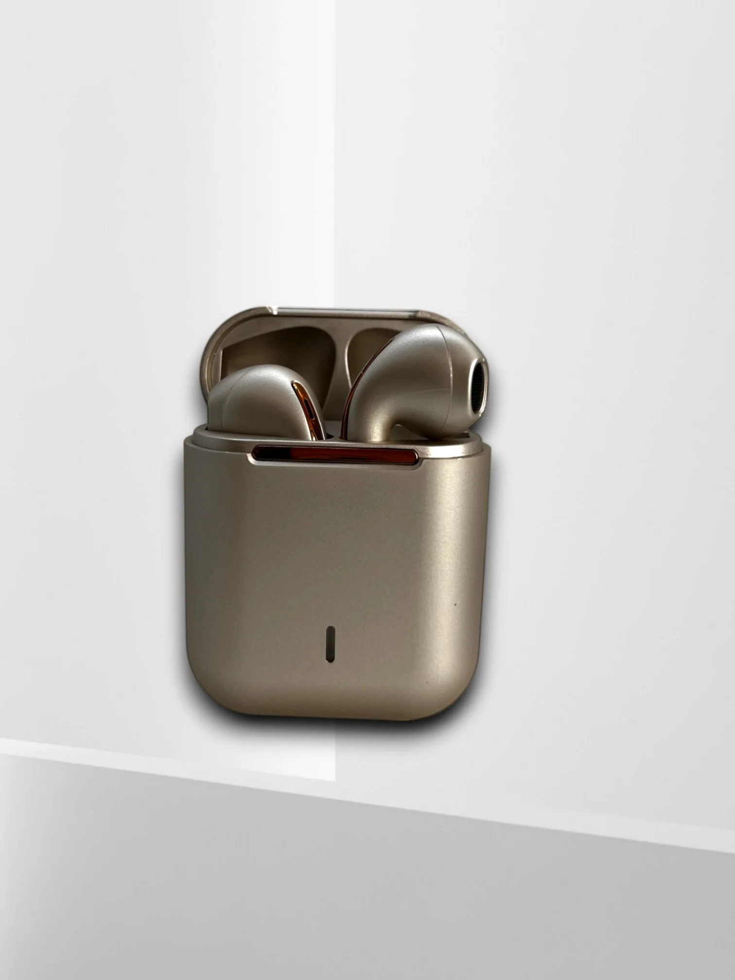 Золотой беспроводные наушники TWS EARBUDS J18, с шумоподавлением, сенсорные, матовые, с микрофоном