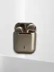 Золотой беспроводные наушники TWS EARBUDS J18, с шумоподавлением, сенсорные, матовые, с микрофоном