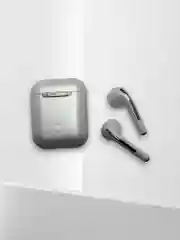 Белый беспроводные наушники TWS EARBUDS J18, с шумоподавлением, сенсорные, матовые, с микрофоном