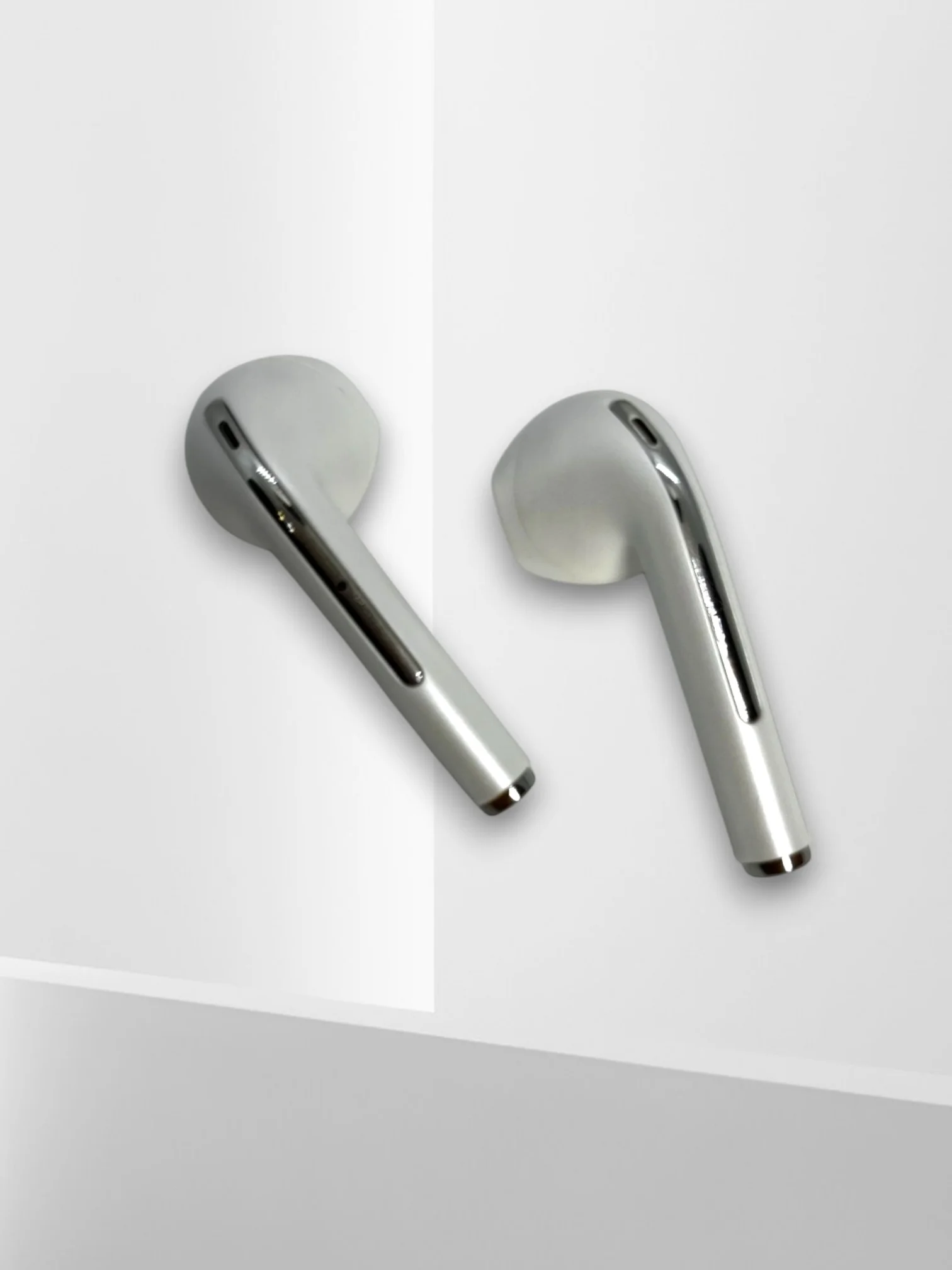 Белый беспроводные наушники TWS EARBUDS J18, с шумоподавлением, сенсорные, матовые, с микрофоном