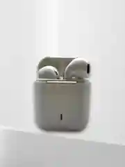 Белый беспроводные наушники TWS EARBUDS J18, с шумоподавлением, сенсорные, матовые, с микрофоном