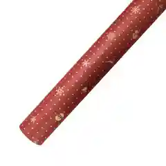 Крафтовая подарочная упаковочная бумага новогодняя с различным принтом Новый Год 1 лист
