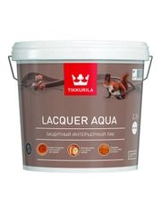Лак полуглянцевый Lacquer Aqua (Лак Аква) TIKKURILA 2,7 л бесцветный (база EP)