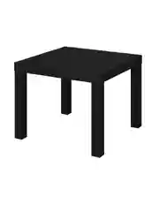 Черный журнальный столик Лакк Икея (IKEA) 55х55 см