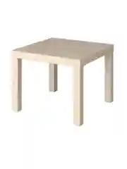 Бежевый журнальный столик Лакк Икея (IKEA) 55х55 см