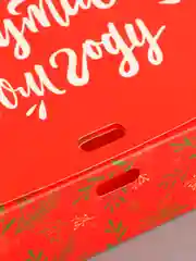 Кораллово-розовый коробка подарочная новогодняя, разные размеры, 7 вариантов