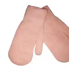 Розовый женские зимние варежки. Теплые варежки