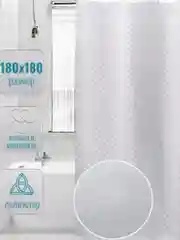 Белый штора для ванной комнаты, водонепроницаемая 180 х 180см