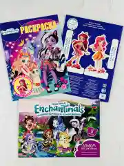 Раскраска с любимыми героями Набор Энчантималс Enchantimals альбом для рисовния девочкам