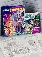 Раскраска с любимыми героями Набор Энчантималс Enchantimals альбом для рисовния девочкам