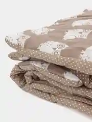 Коричневый одеяло детское для новорожденных в кроватку и коляску 100X120 см