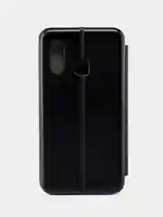 Черный чехол книжка с карточкой для Samsung A40