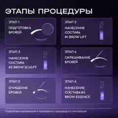 Набор для долговременной укладки бровей BROW PERM BRONSUN  ламинирование бровей