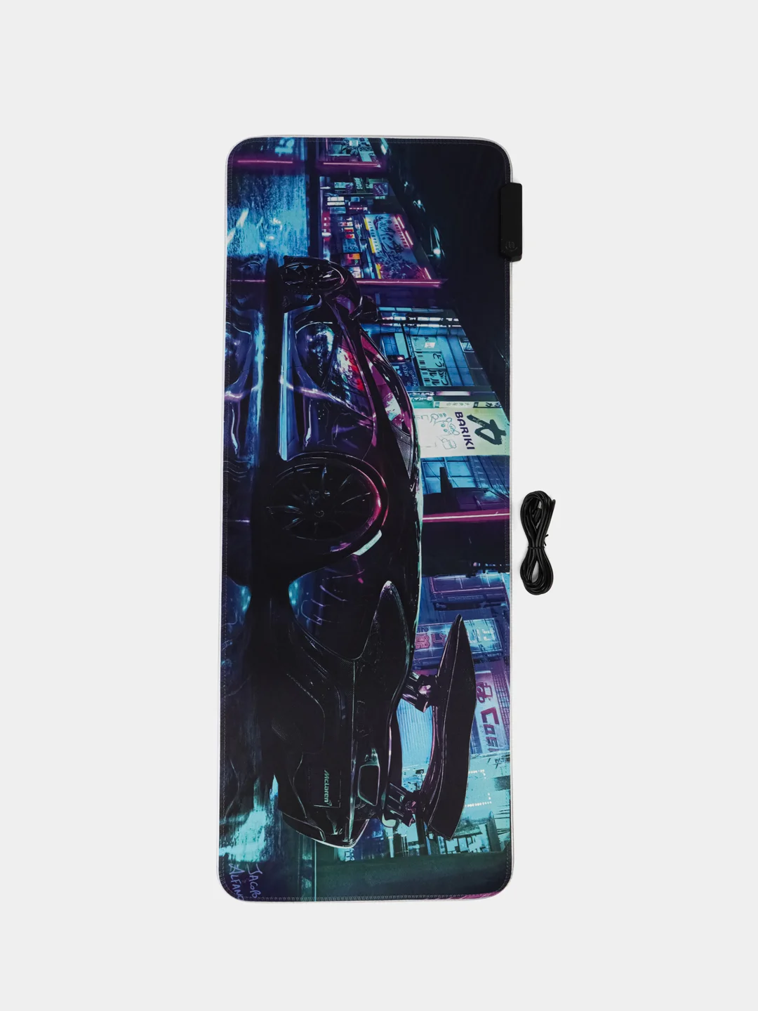Разноцветный игровой коврик для мыши и клавиатуры, с RGB подсветкой, 14 режимов