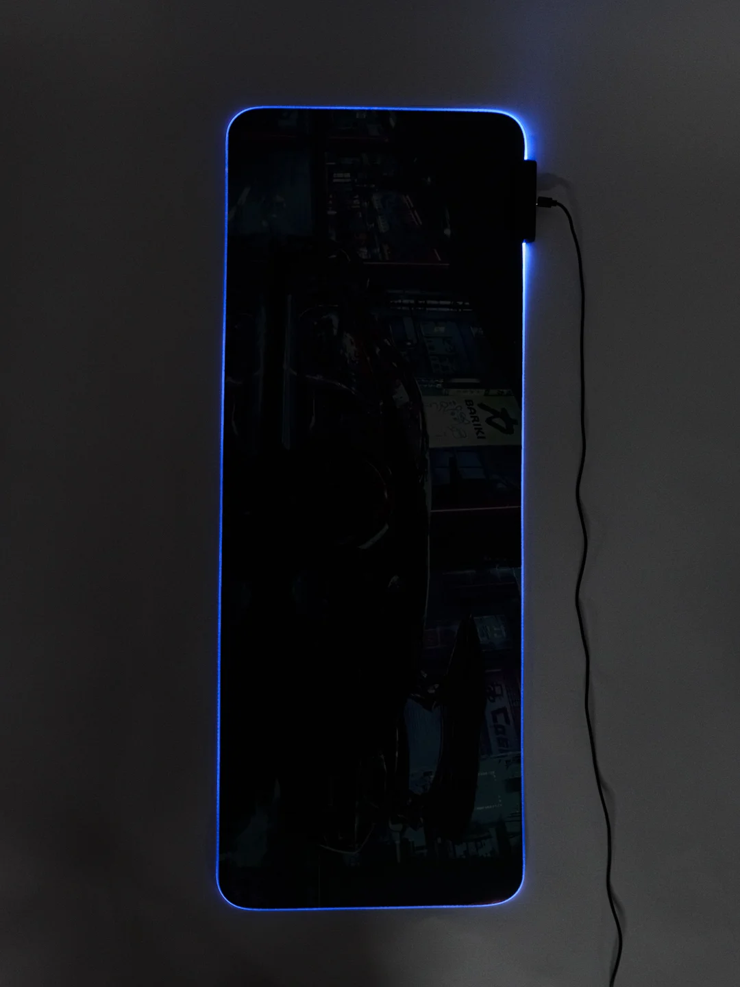 Разноцветный игровой коврик для мыши и клавиатуры, с RGB подсветкой, 14 режимов
