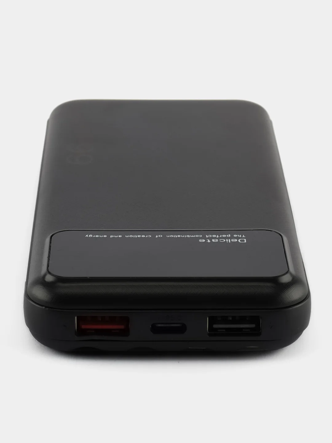 Черный внешний аккумулятор с 4 встроенными кабелями, Power Bank 10000/20000/30000 mAh